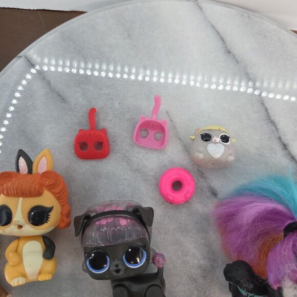 LOL Surprise Pets Lot of 7 Dolls Figures Accessories MGA Big Eye Animal Collecti - Picture 8 of 13